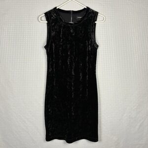 Fifteen Twenty Black Mini Crushed Velvet Dress Cocktail Party LBD‎ HOCO Event